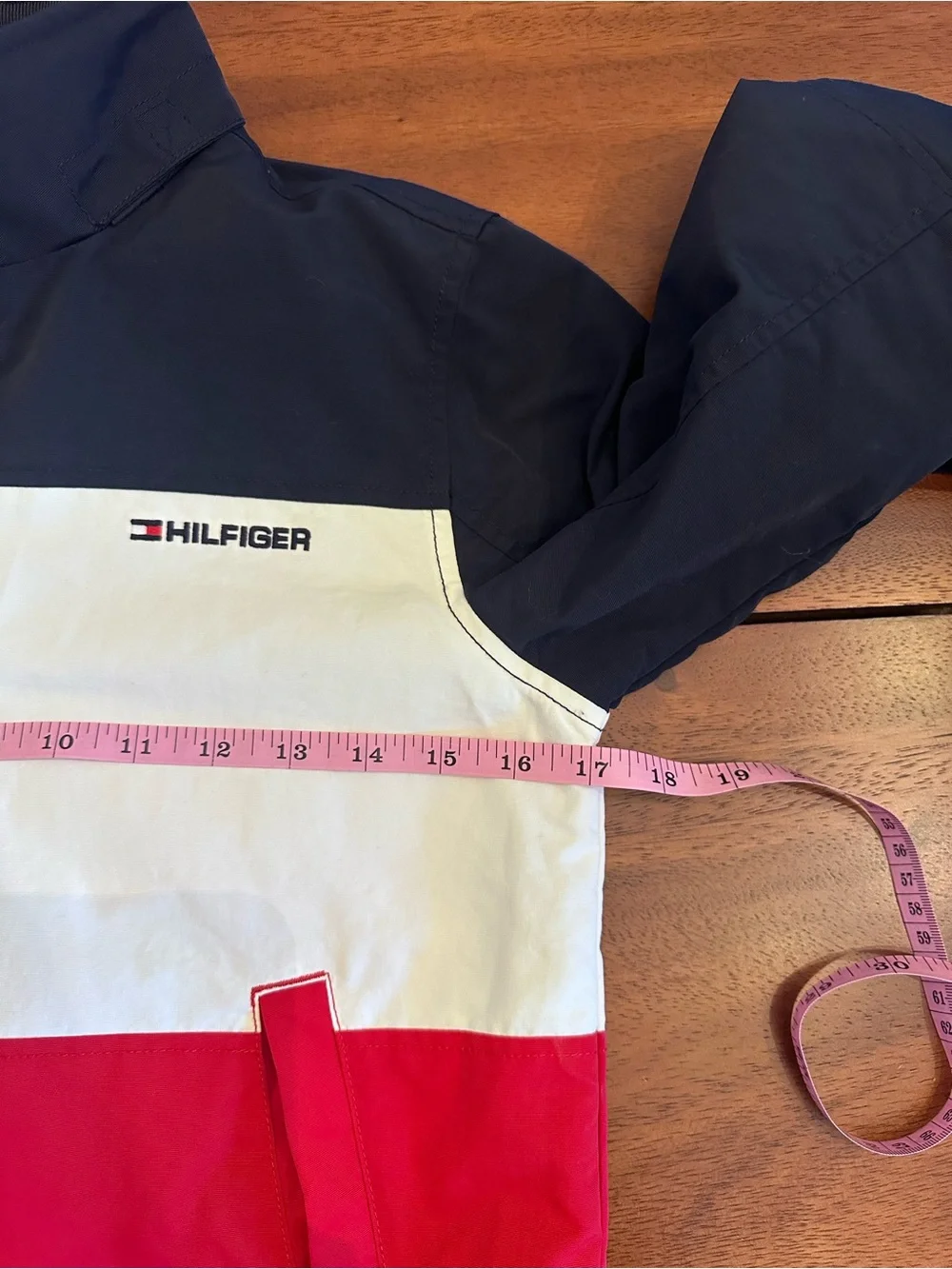 Kids Tommy Hilfiger Blue/White/Red Mesh-Lined Jacket Hidden Hood